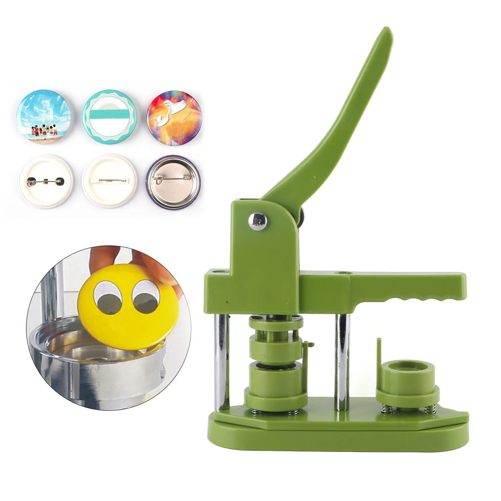

Button Maker Machine 100 Sets Badges Button Pressing Machine for Present Family Button Making Press Machine Badge Making Machine