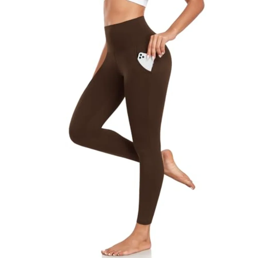 

iaoja High Waisted Leggings for Women with Pockets - Tummy Control Soft Workout Running Yoga Printed Pants