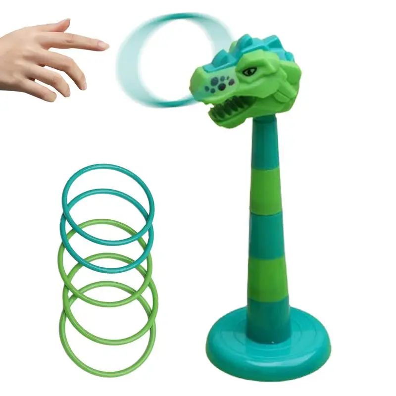 

Rings Toss Games Toss Ring Game Dinosaur Ring Toy Cartoon Tossing And Active Play Set Portable Outdoor Toss Game For Ages 4-6