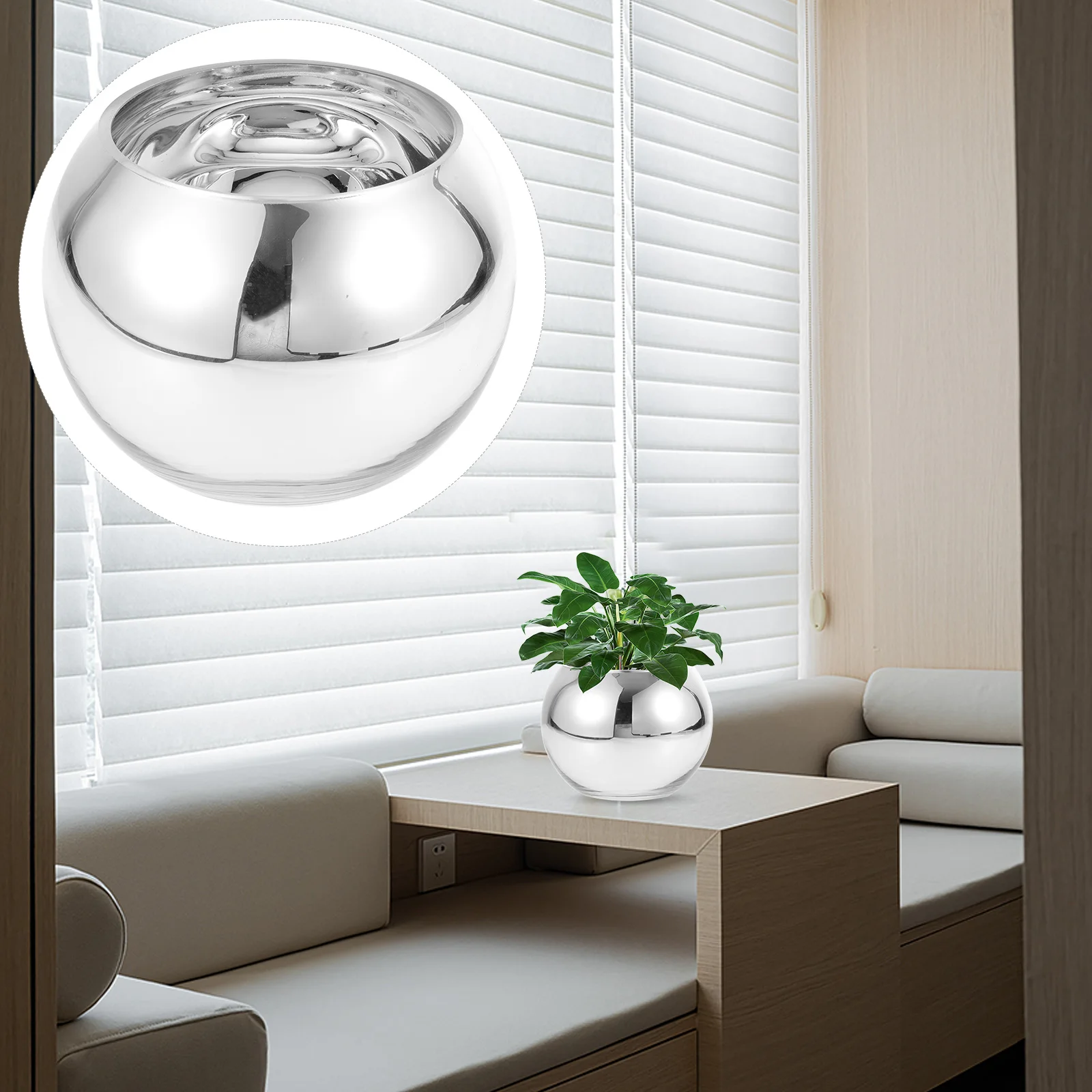 

Decorative Glass Vase for Floral Arrangement Dry Flowers Succulents Air Plant Holder Table Centerpiece Home Living Room