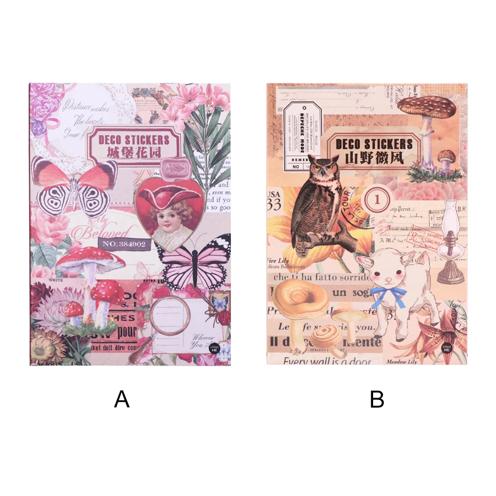 ملصق سكرابوكينغ ذاتي اللصق مقاوم للماء ، زهور ، فطر ، مجلة ، جمالية ، مخطط ذاتي الصنع ، ألبوم صور ، هدية ، 20 ورقة