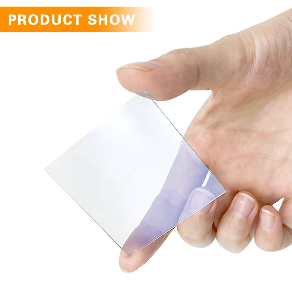 Imagem -02 - Vidro Condutor Transparente para Laboratório Óxido de Estanho Índio Vidro Revestido Ito 50x50x1.1 mm Menos 10 Ohm por sq 10 Pcs