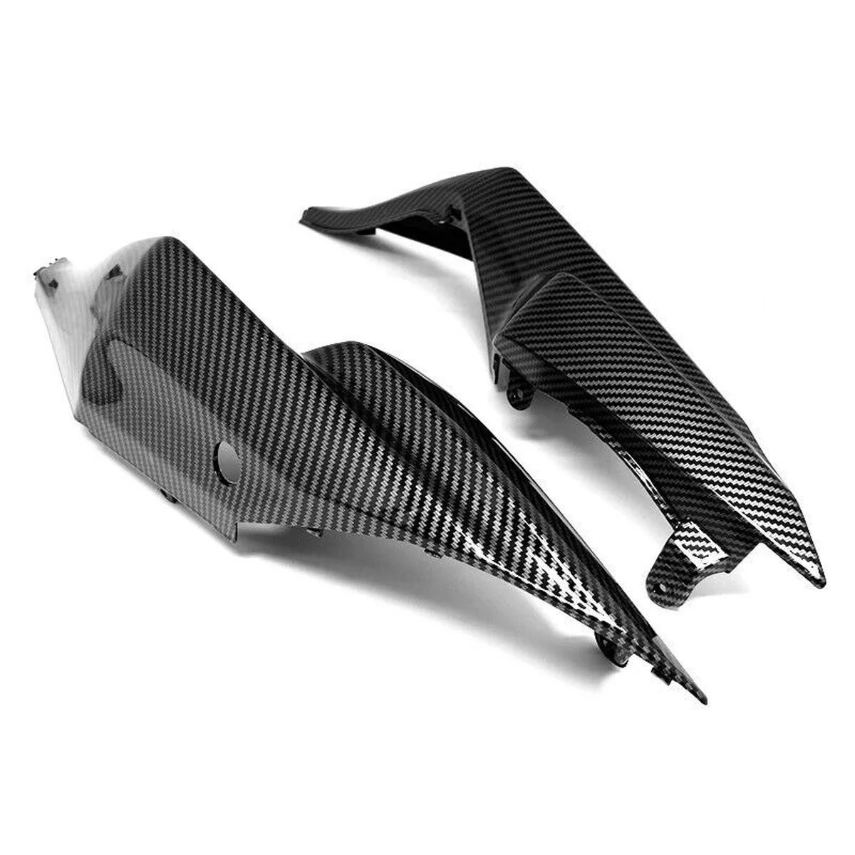 For KAWASAKI ZX-6R ZX6R 2009-2012  Motorcycle Carbon Fiber Pattern Rear Tail Side Seat Cover Fairing Cowl