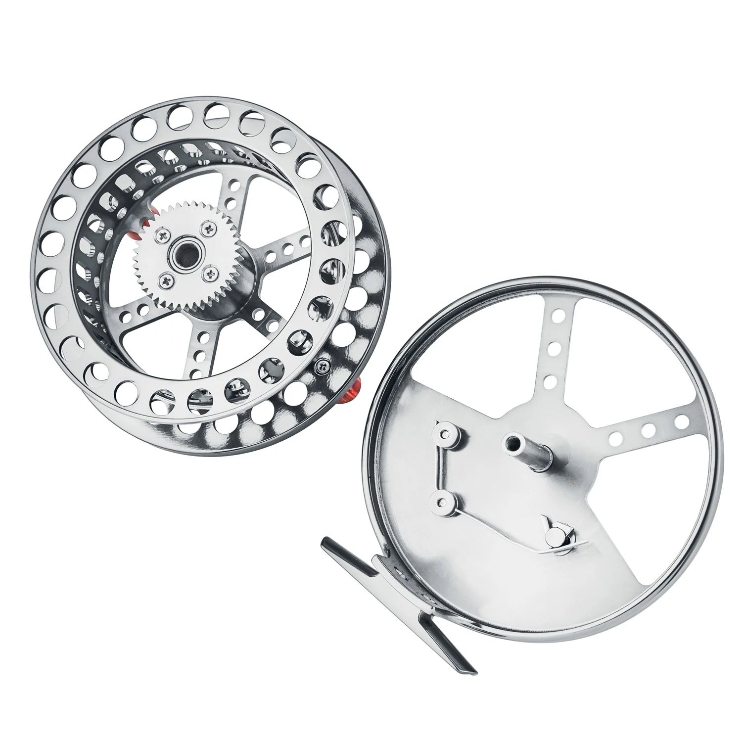 CNC MACHINED ALUMINUM CENTER PIN CENTREPIN FLOATING REEL 108MM 4 1/4 INCH STEELHEAD SALMON TROTTING FISHING