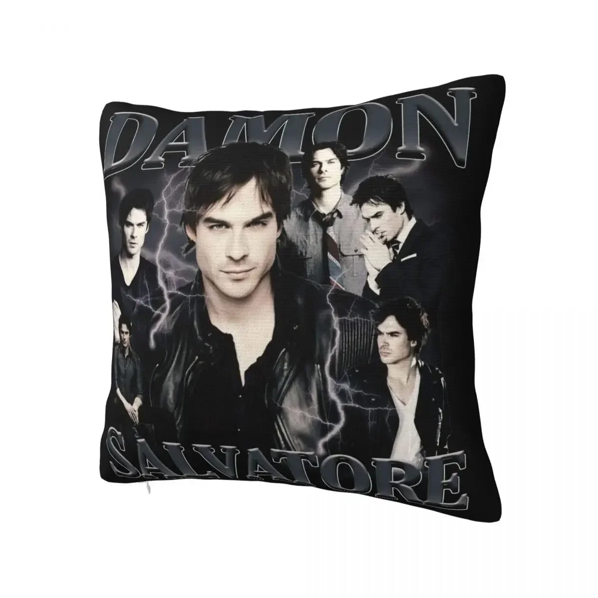 Damon Salvatore Pillowcase Soft Cushion Cover Decor The Vampire Diaries Ian Somerhalder Tv Series Throw Pillow Case Cover Bed