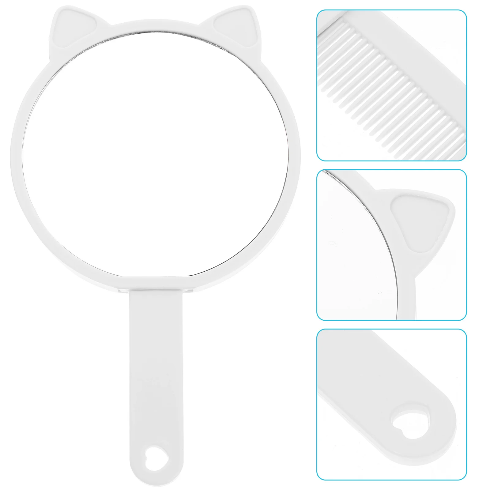 Hand Mirror Cute Makeup Multifunctional Small with Handle Handheld Portable Mirrors