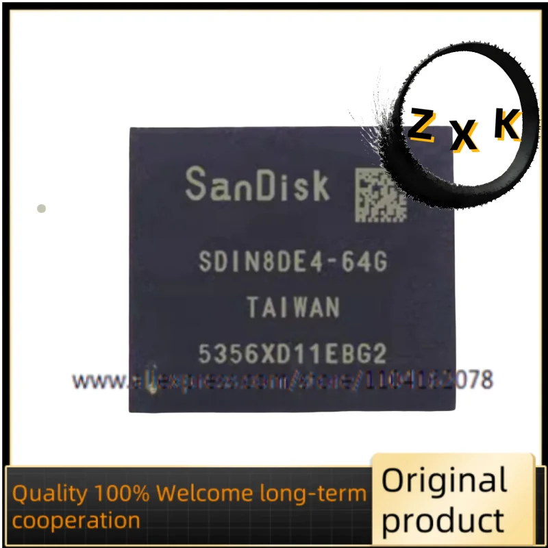 SDIN8DE4-64G 4.5 version EMMC BGA153 ball 64G font storage chip IC brand new original