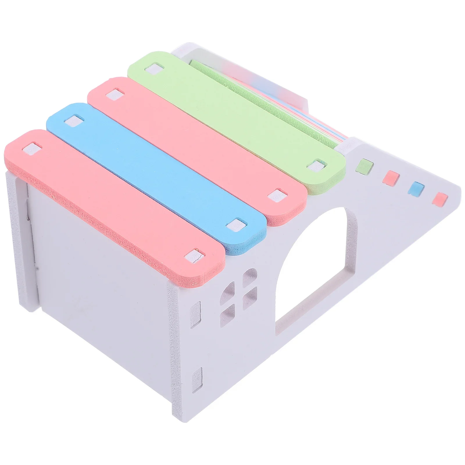 Casa gabbia per criceti con scaletta Parco giochi Gabbia in PVC Abitudine gerbilla Nascondiglio per piccoli animali per piattaforma