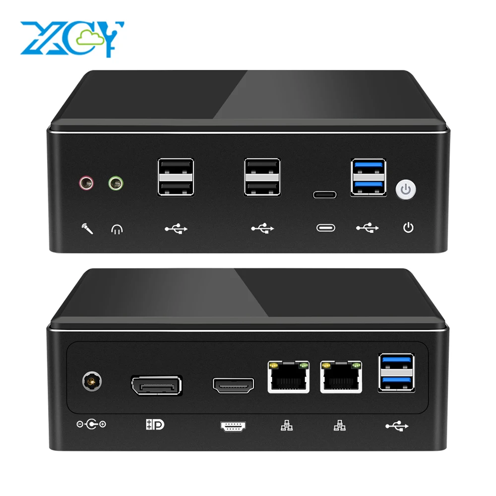 

HLY Hot Sale In-ter Core i3 7020U i7 8550U/6650U Mini PC DDR4 SSD WIFI DP+H-D 1*SD 4K Win10 Game Desktop Computer