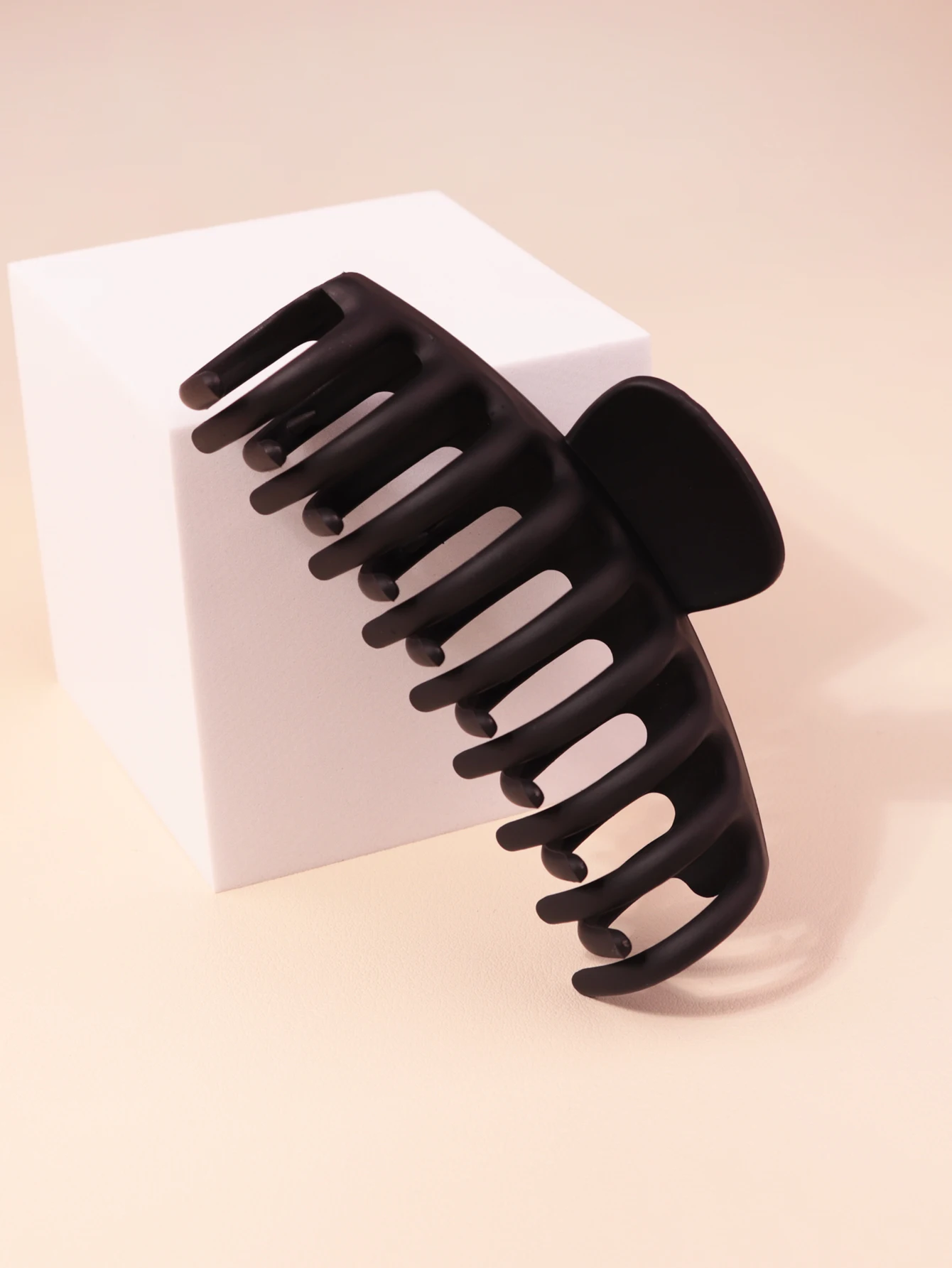 1/2pcs 투명 서리로 덥은 헤어 클립, 긴 머리, 두꺼운 머리, 무광택 솔리드 컬러 헤어 클립에 적합, 실제 머리 가발 전용