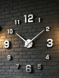 3D Wall Clock Luminous Frameless Wall Clocks DIY Digital Clock Wall Stickers Silent Clock for Home Living Room Office Wall Decor