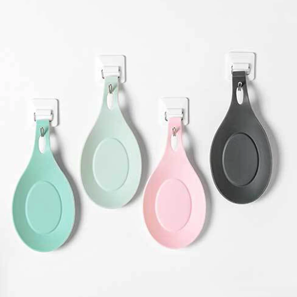 1Pc Silikon Isolierung Löffel Regal Wärme Beständig Tischset Trinken Glas Untersetzer Tablett Löffel Pad Essen Matte Topf Halter Küche werkzeug
