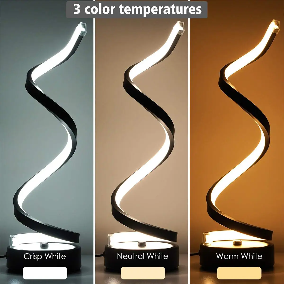 Dimmable 3 Color Usb Led Table Lamp Lamps Desk With Ports Bedroom Night Light Charger Port Creative Modern Stand Fixtures