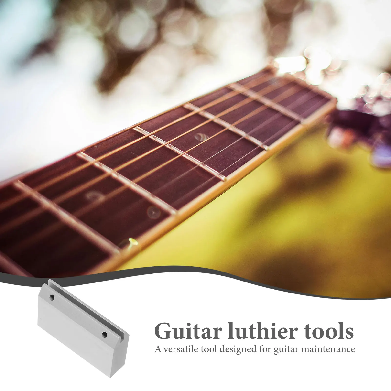 

Fret Press Tool Luthier Kit for Electric Acoustic Bass Repair Aluminum Alloy Lightweight Durable Guitar Maintenance Tools Rocker