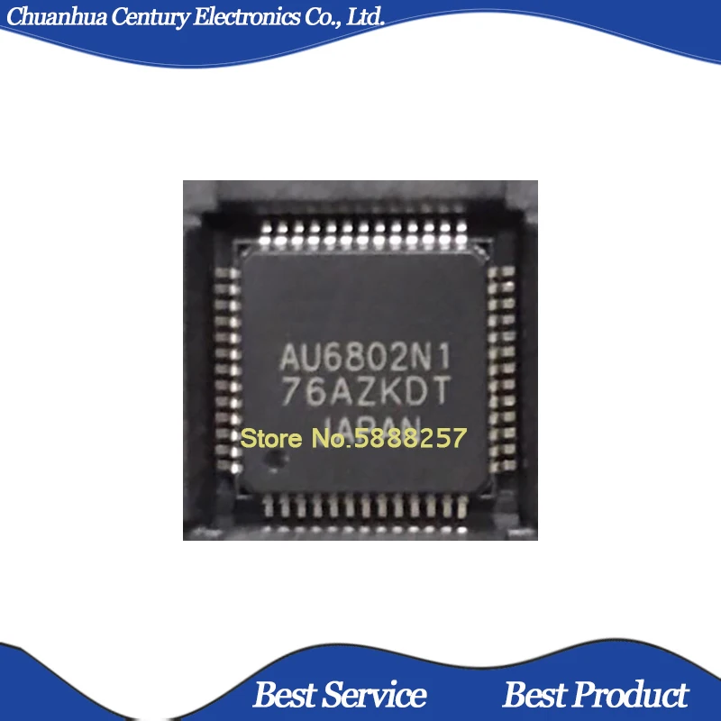 

1 Pcs AU6802N1 AU6802 QFP52 New and Original In Stock