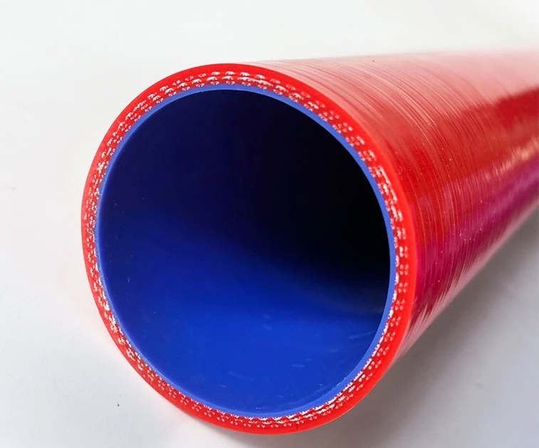 180 Degree Textured Silicone Hose, Red Intercooler Intake Pipe Coupler for Car Tuning