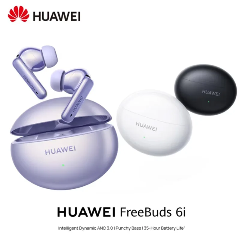 2024 HUAWEI FreeBuds 6i Wireless Headphone Dynamic Unit ANC Active Noise Cancellation 27dB Hi-Res high-resolution sound quality