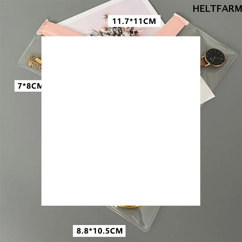 

10pcs Bracelets Rings Earrings Transparent Jewelry Organizer Pouch Bags Thicken Anti-oxidation Zip Lock Storage Bag for