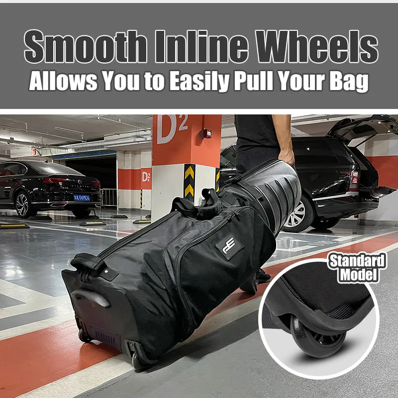 PLAYEAGLE 2025 New Model Suitable For Golf Aviation Bag Nylon Hard Shell Travel Bag With Wheels Unisex Airplane Checked Bag
