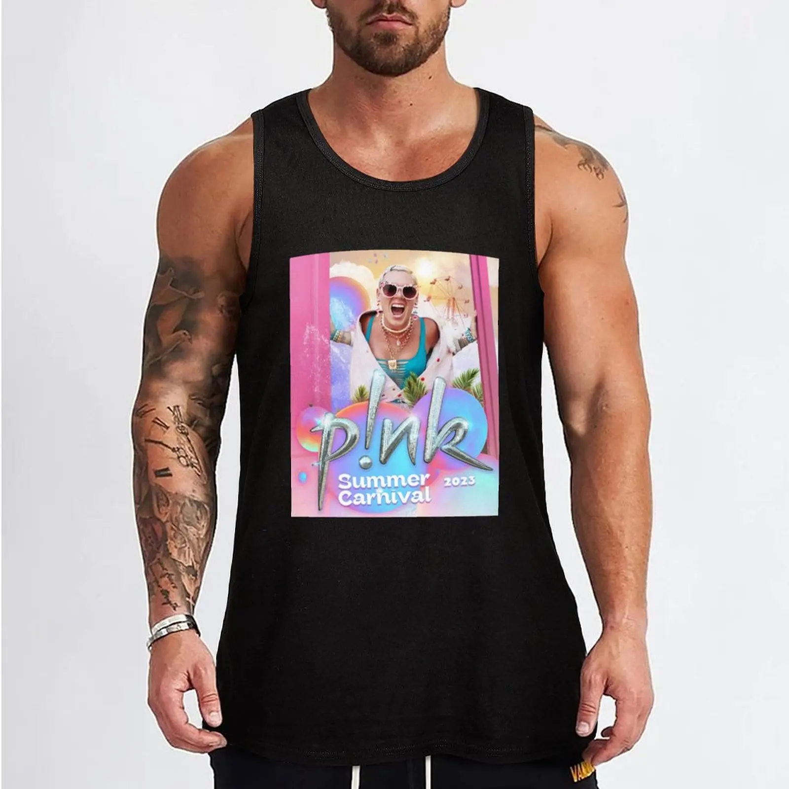 2023 pink summer tour carnivale Tank Top cool things basketball Man summer clothes