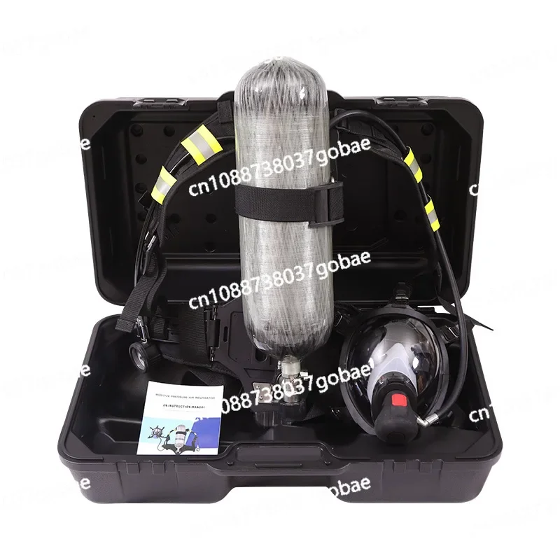 Positive pressure air fire rescue specialized respirator, self-contained portable carbon fiber respirator