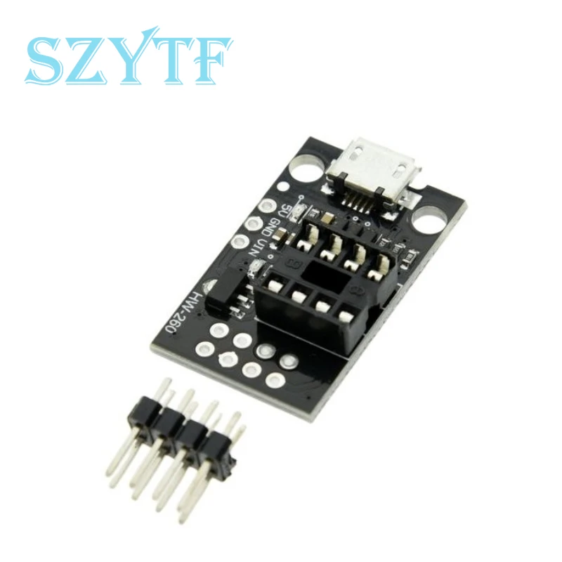 ATtiny13A/ATtiny25 /ATtiny45/ATtiny85 Pluggable Development Programming Bare Board