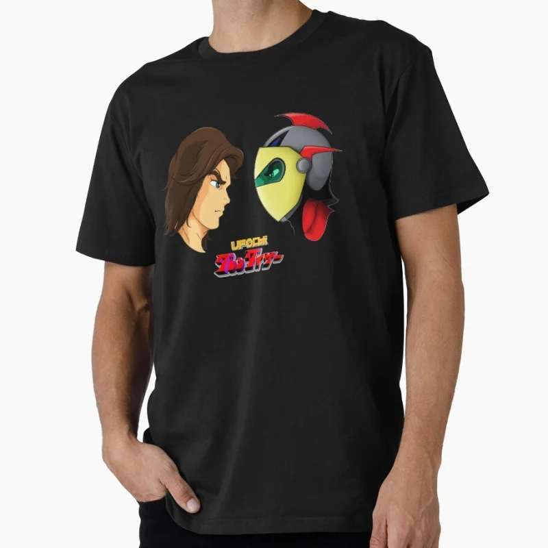 

Actarus & Goldrake Anime Gift t shirt Manga UFO Robot Grendizer Mecha Graphic tee Y2K Clothes All size Tops S-6XL