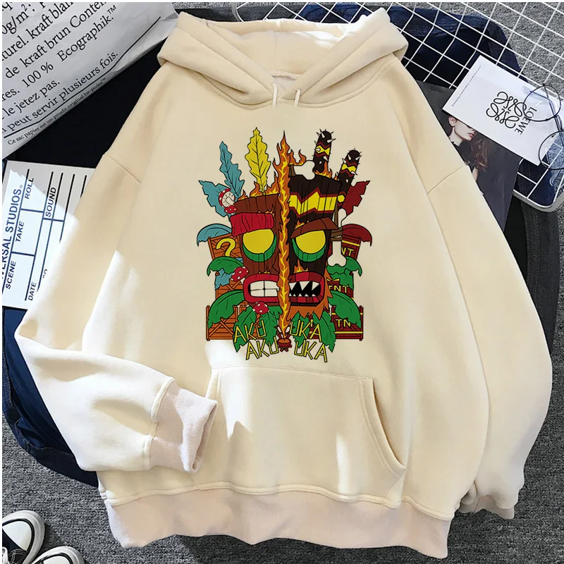 Crash Bandicoot hoodies women aesthetic anime hoddies sweater women aesthetic pulls