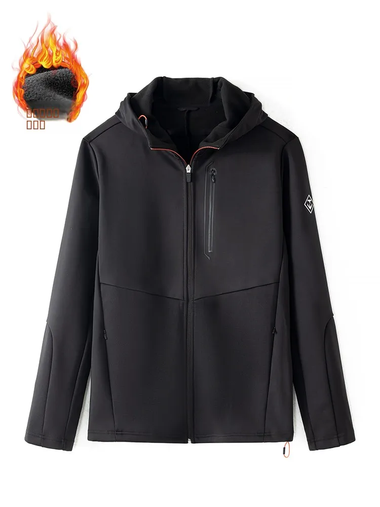 

Warm Fce Lined Hooded Jaet for Men Autumn Winter New Sle Brand Order Tailored Coat Stand Fit Faion Urban Long Sle...