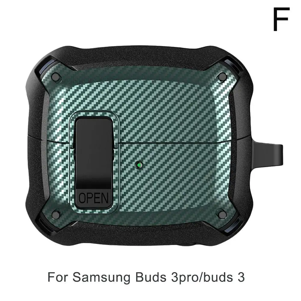 For Buds 3 Pro Shockproof Carbon Texture With Hook Protective Fiber J2x1