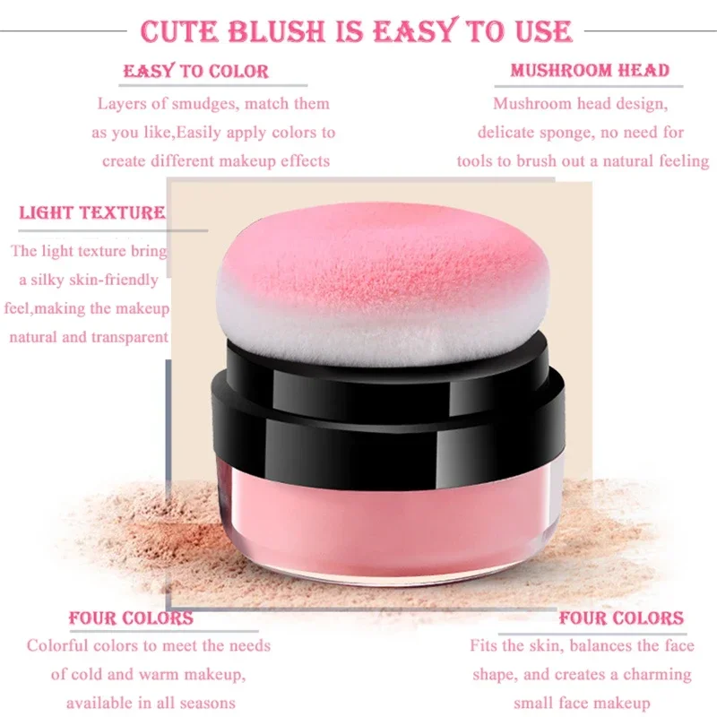 Skin Friendly And Soft Color Air Cushion Cheek Blusher Rouge Powder Nourishing Nude Makeup Brightening Repair Cosmetics Products