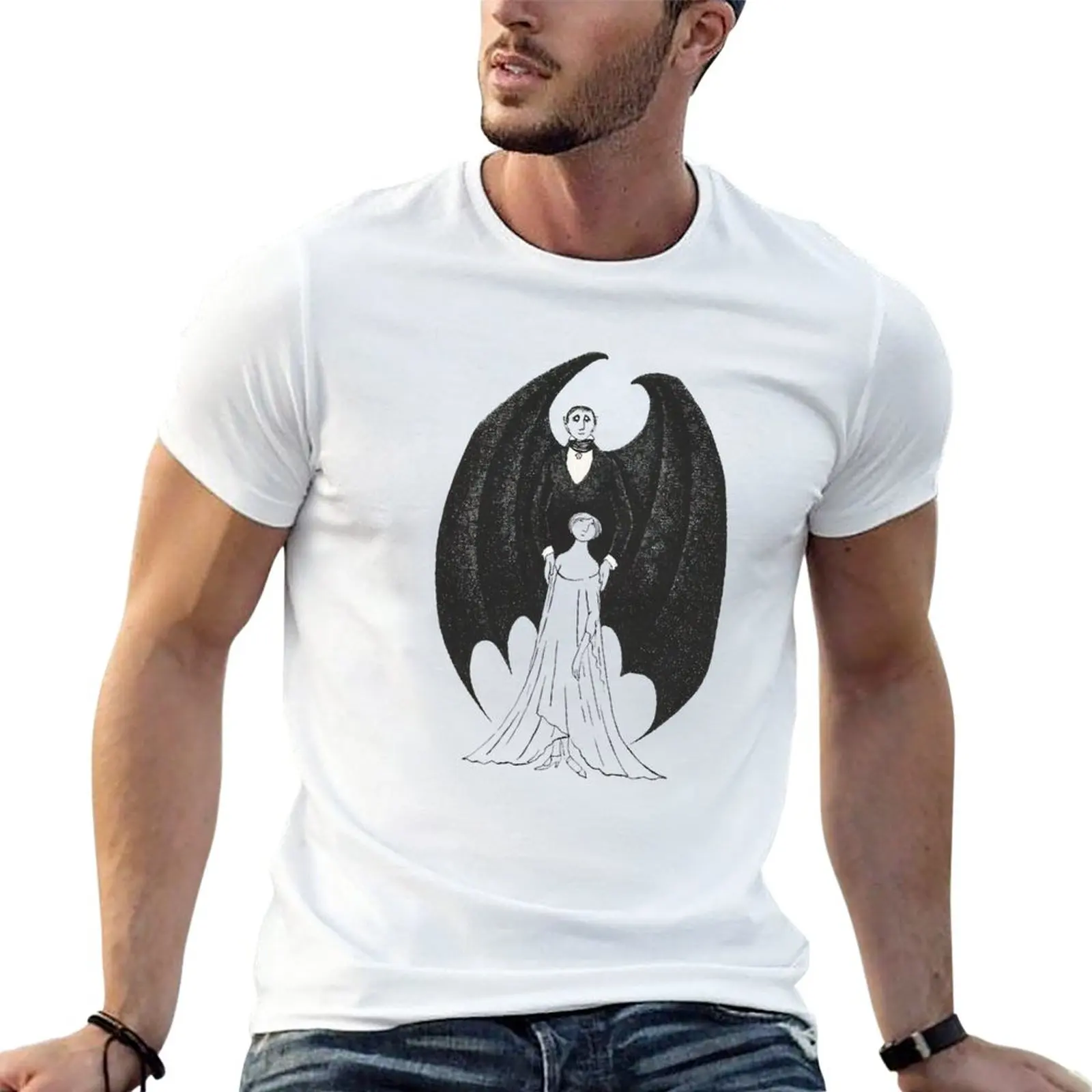 

New giant bat T-Shirt heavyweight t shirts plain t-shirt cute clothes slim fit t shirts for men