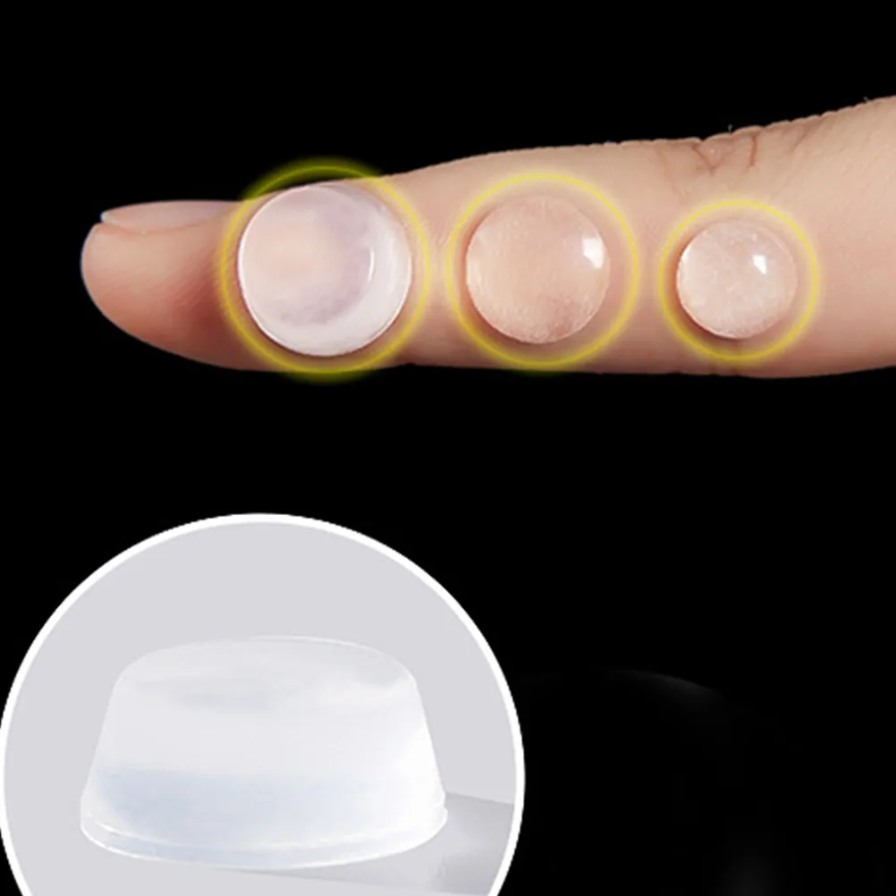 50Pcs Extra Soft Silicone Adhesive Door Bumpers Cabinet Door Protectors Sound Absorbing Cushion Pads for Drawers Glass Table