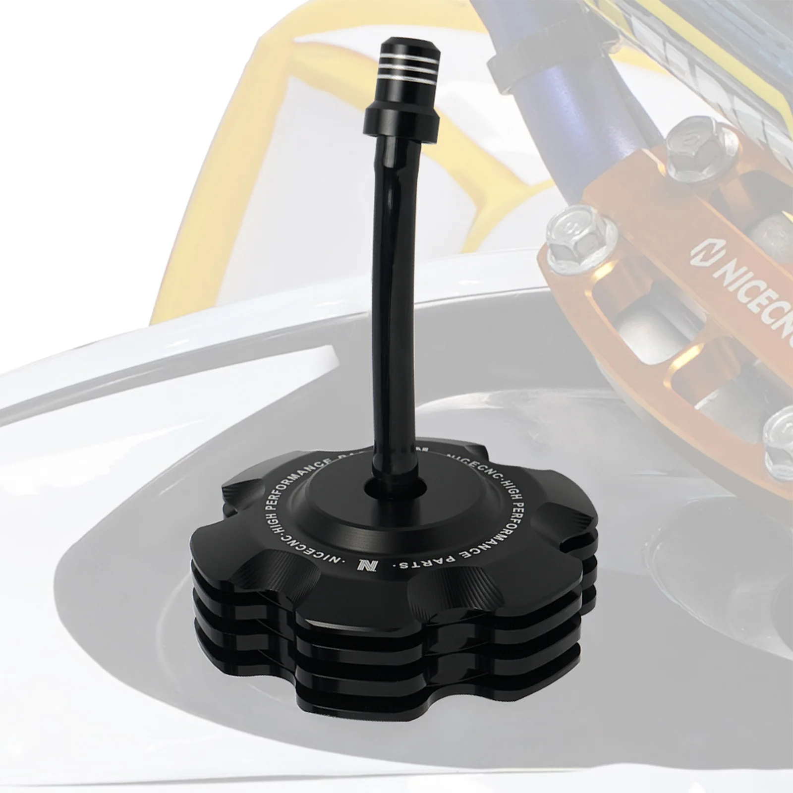 NICECNC für Yamaha RAPTOR 700/R/RSE 2011-2026 Kraftstofftankdeckelschutz für GRIZZLY 125 2011-2013 TTR110E 125LE 230 50E YZ65 Aluminium – Detail 14
