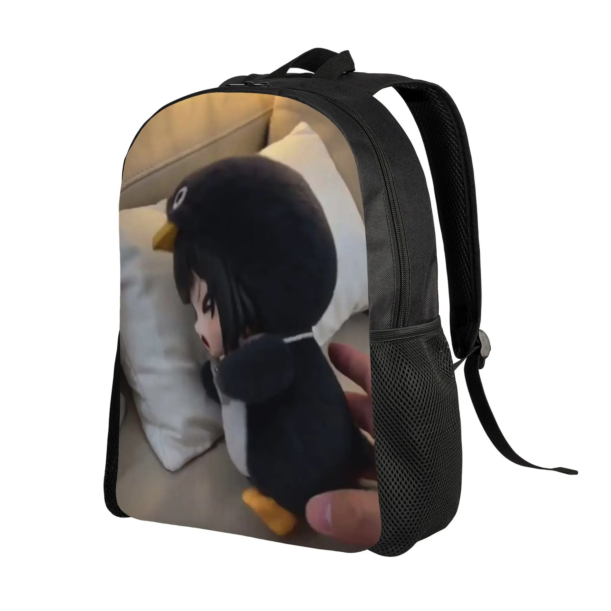 Back to school season Super Quality Gugu Gaga Penguin Anime Plush Doll On Sofa Rucksack  For Women Backpack