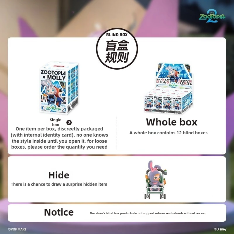 Disney Zootopia Collector's Blind Box Set, Movie Character Figures Collection, Premium Gift for Fans, Edition Figure Collection