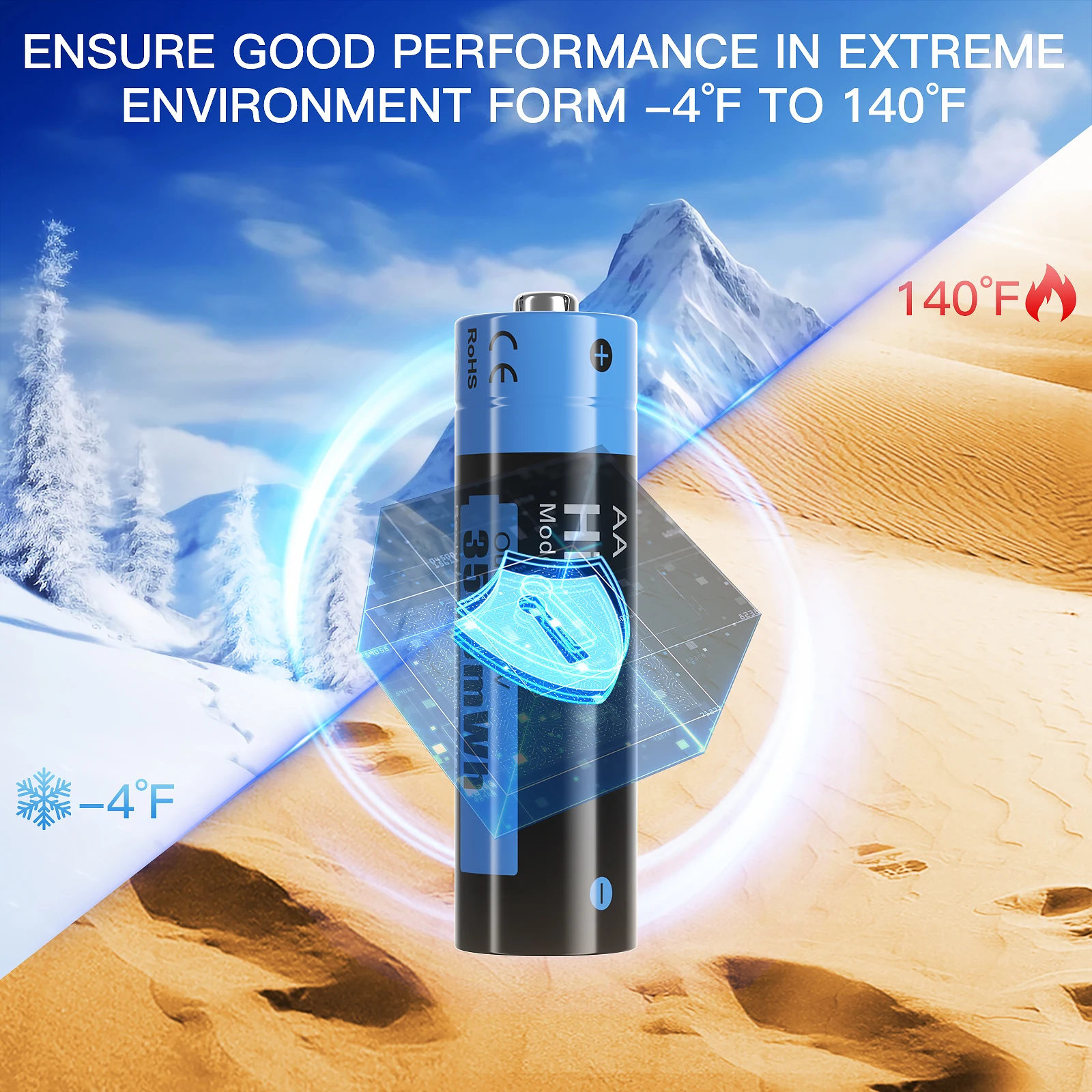 Hixon aa 1.5 فولت بطارية ليثيوم أيون قابلة للشحن 3500mWh 1.5 فولت ليثيوم AA بطاريات قابلة للشحن 1.5 فولت بطارية AA لعبة التحكم عن بعد