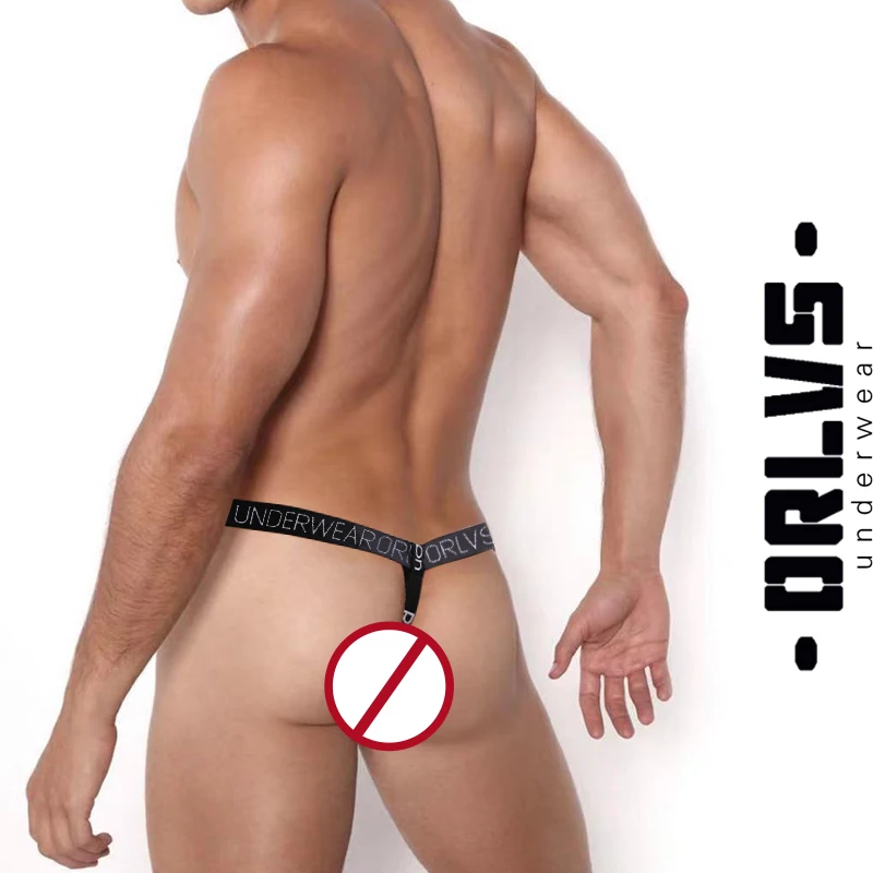 

ORLVS Modal Thong Summer Fashion Brave Person Man Underwear Hot Men's T Panties G-string Sexy Adult Man Sexy Tоy Mens New Thong