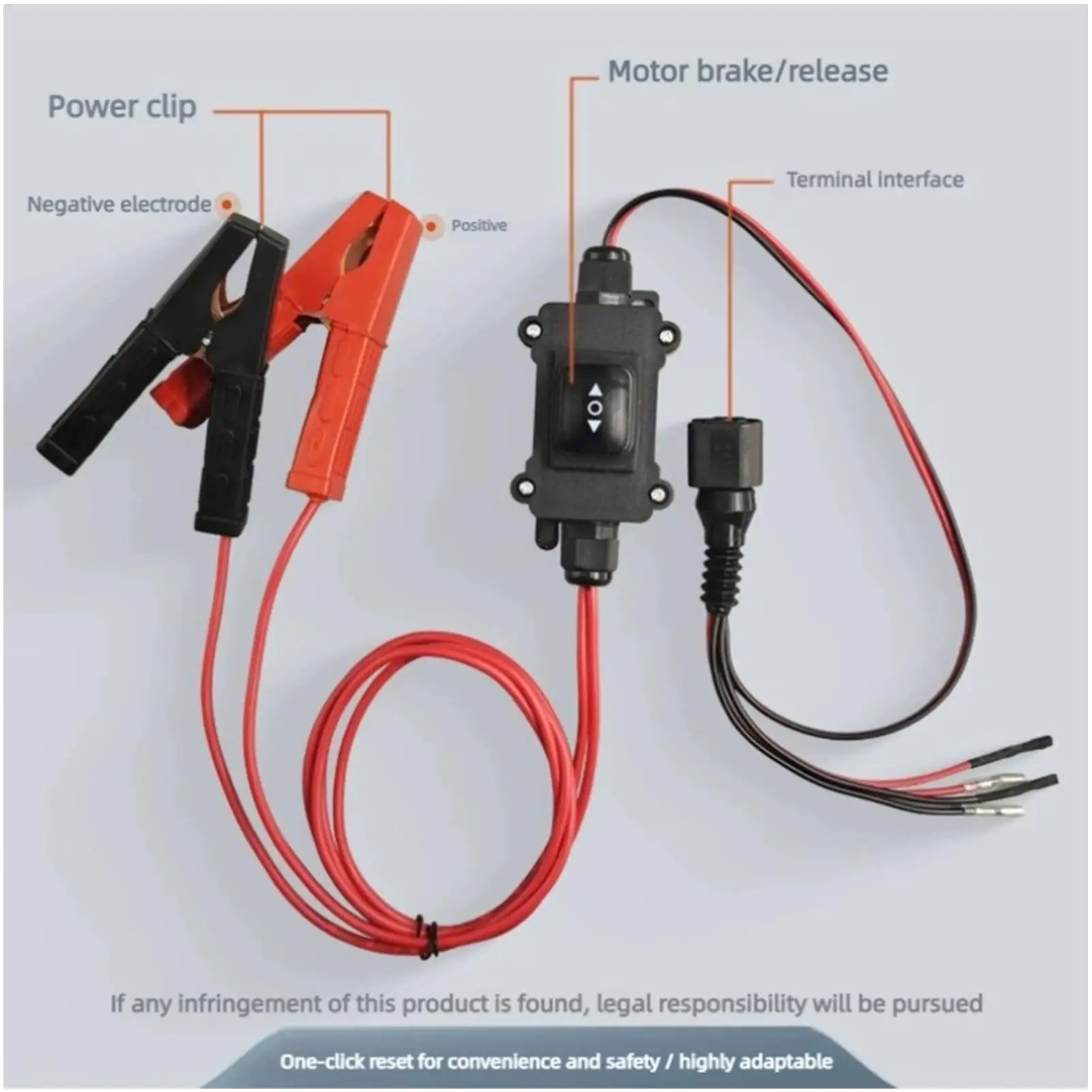 12V/24V EPB Electronic Parking Brake Release Tool, No Computer Required with Overload Protection, Car Motor Tester for SUV Sedan