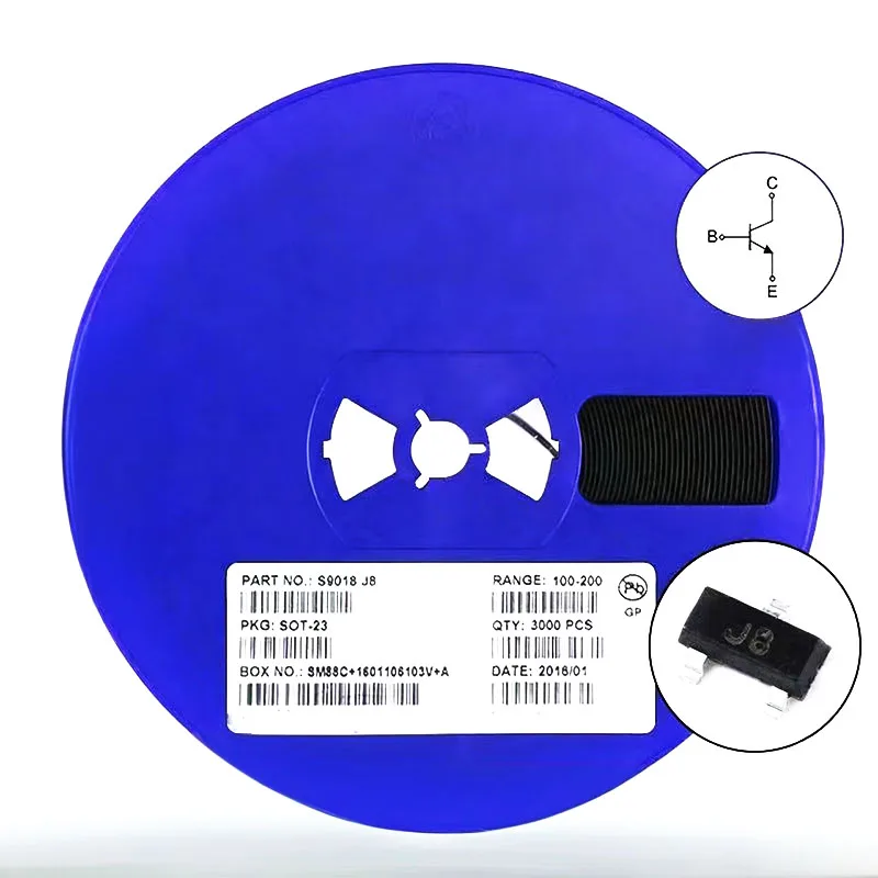 

3000 шт. S9018 NPN SOT-23