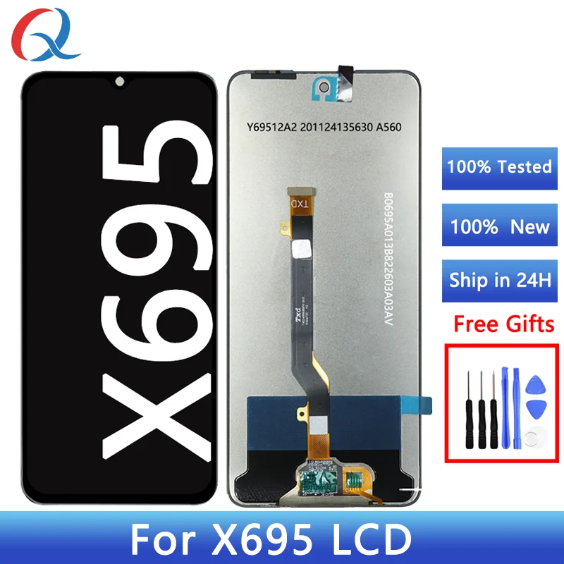 6.95\'\' pantalla X695 For Infinix Note 10 Pro X695d LCD Display Touch Screen Digitizer Assembly For Infinix Note 10 Pro lcd