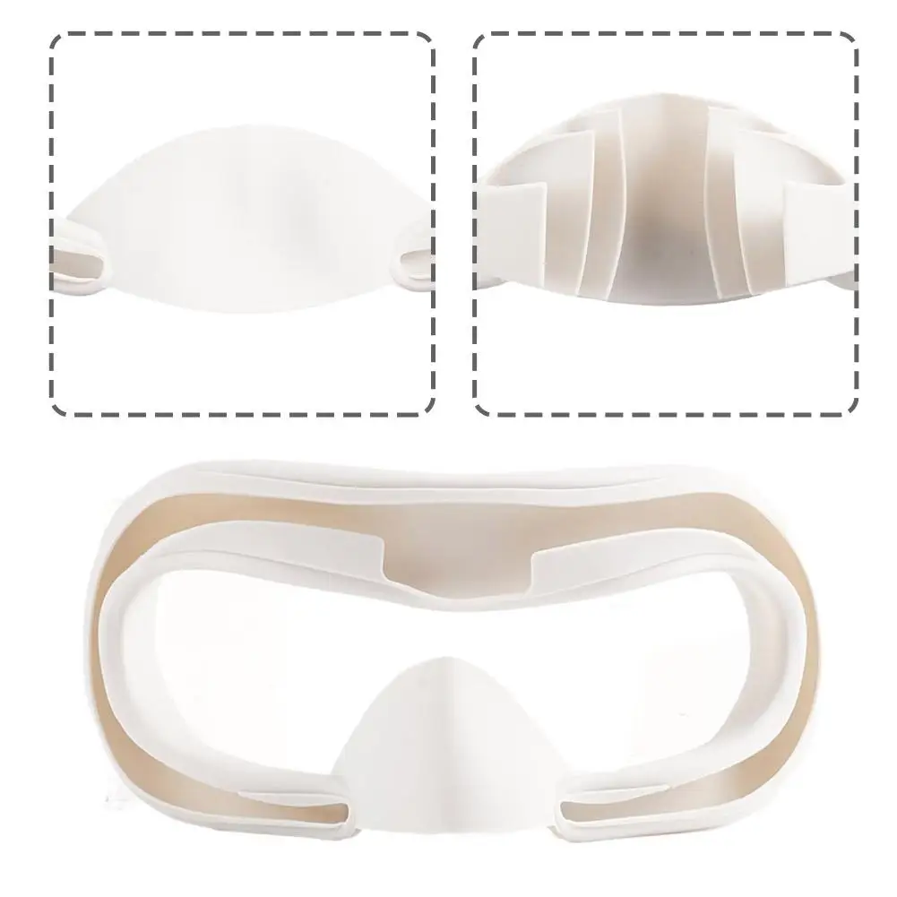 

1pc Silicone Eye Maskfor Meta Quest3 Helmet Blackout Silicone Mask For Meta Quest 3 VR Protective Cover Accessories