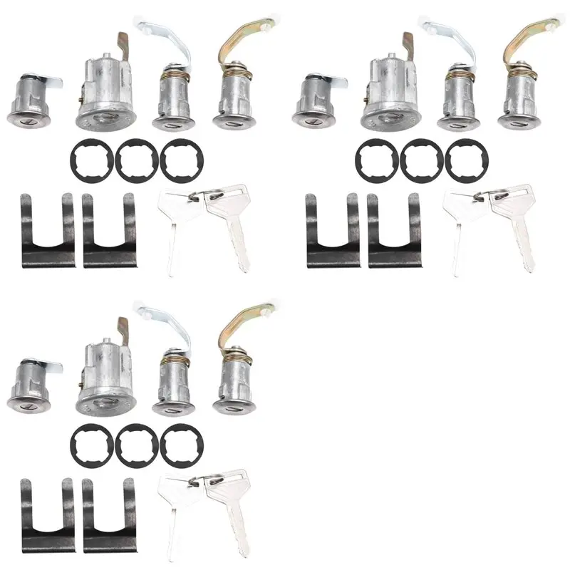 

3X New 69005-90316 For Toyota Land Cruiser 1975-1986 FJ40 FJ43 FJ45 BJ40 Ignition Cylinder Set Lock-T61C