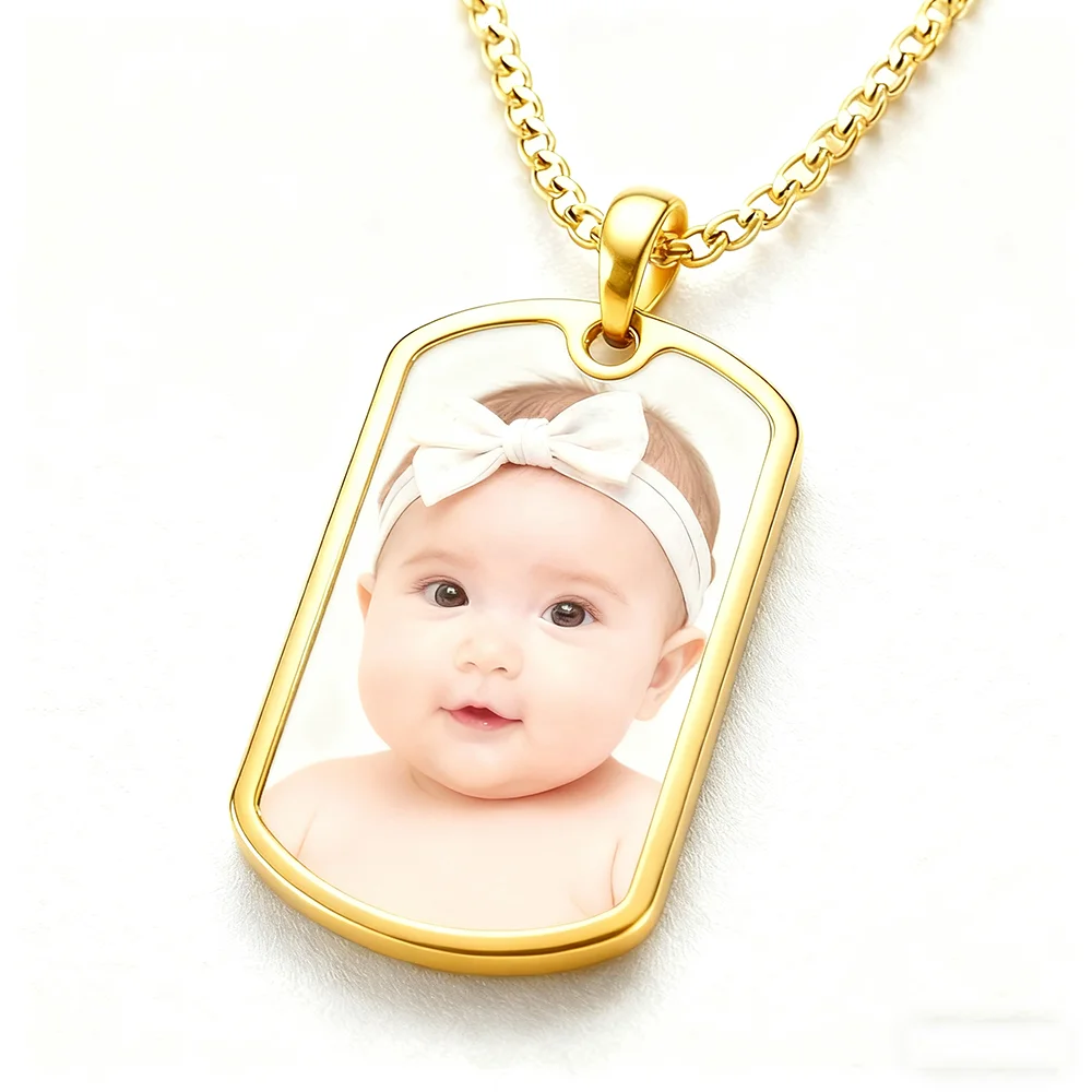 قلادة قلادة على شكل صورة لحديثي الولادة مخصصة لملحقات الطفل رمز الولادة الثمينة لهدية استحمام الطفل للرضع