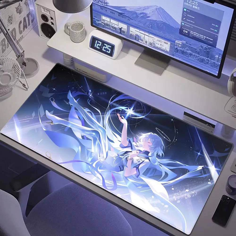 

HYBXAXC New Pretty Anime Game Wuthering Waves Large Mouse Pad Accessories Kawaii Mornye HD Printing Desk Mat Protector Mousepad