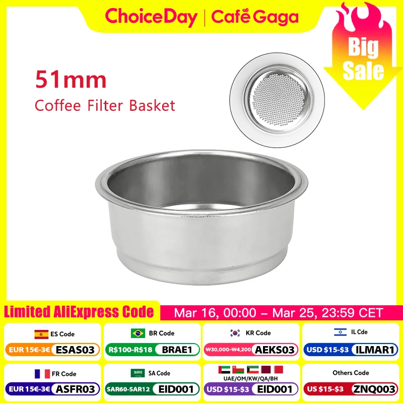 : Espresso Koffie Filter Manden