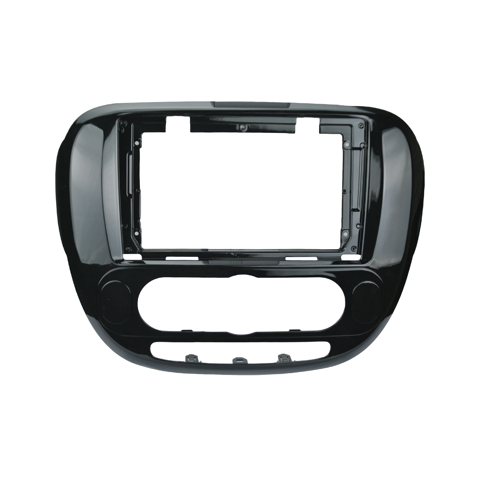 RSNAVI-Car CD e DVD Frame Adaptador de Montagem de Áudio, 9-Polegada Painel, 2 Din, Adequado para Kia Soul 2014-2018, Dual Radio Player