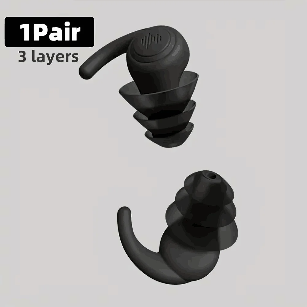 Children's Waterproof Swimming Silicone EarPlugs with Lanyard Noise Canceling Sleep Ear Breed Stuffer Hear Protector