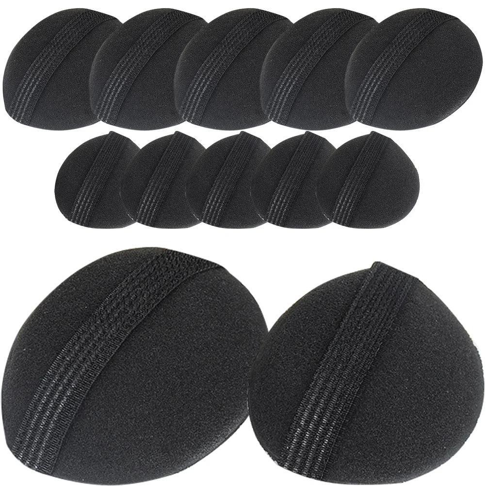 12 Pcs Hair Fluffy Artifact Snap Clips Bases Pads Invisible Volume Puff Bump Soft Sponge Tool Women's Padding Inserts