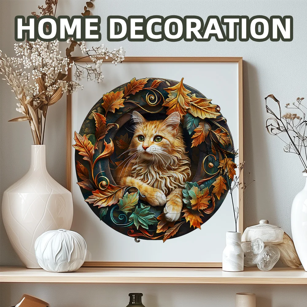 Ein einzigartiges Stressabbau-Geschenk für Erwachsene, unregelmäßiges Holzpuzzle in Tierform, dekorative Kunstmalerei, magisches Tischpuzzle für das Spiel